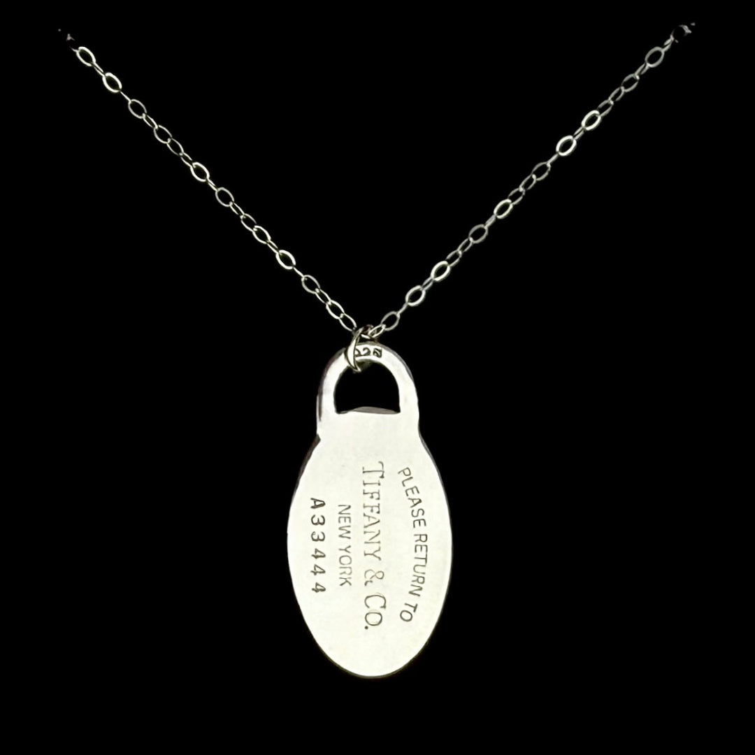 Silver Oval Necklace