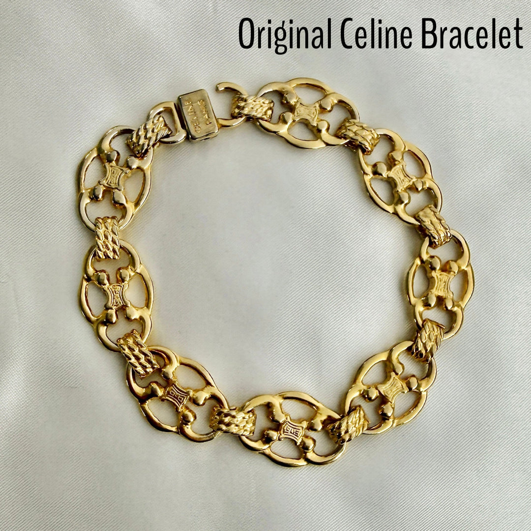 Triomphe Gold Logo Bracelet