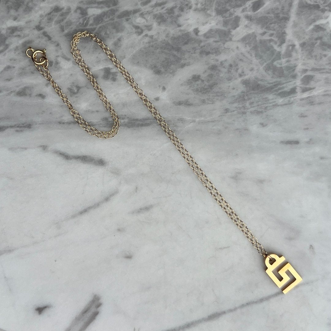 Gold Logo Necklace