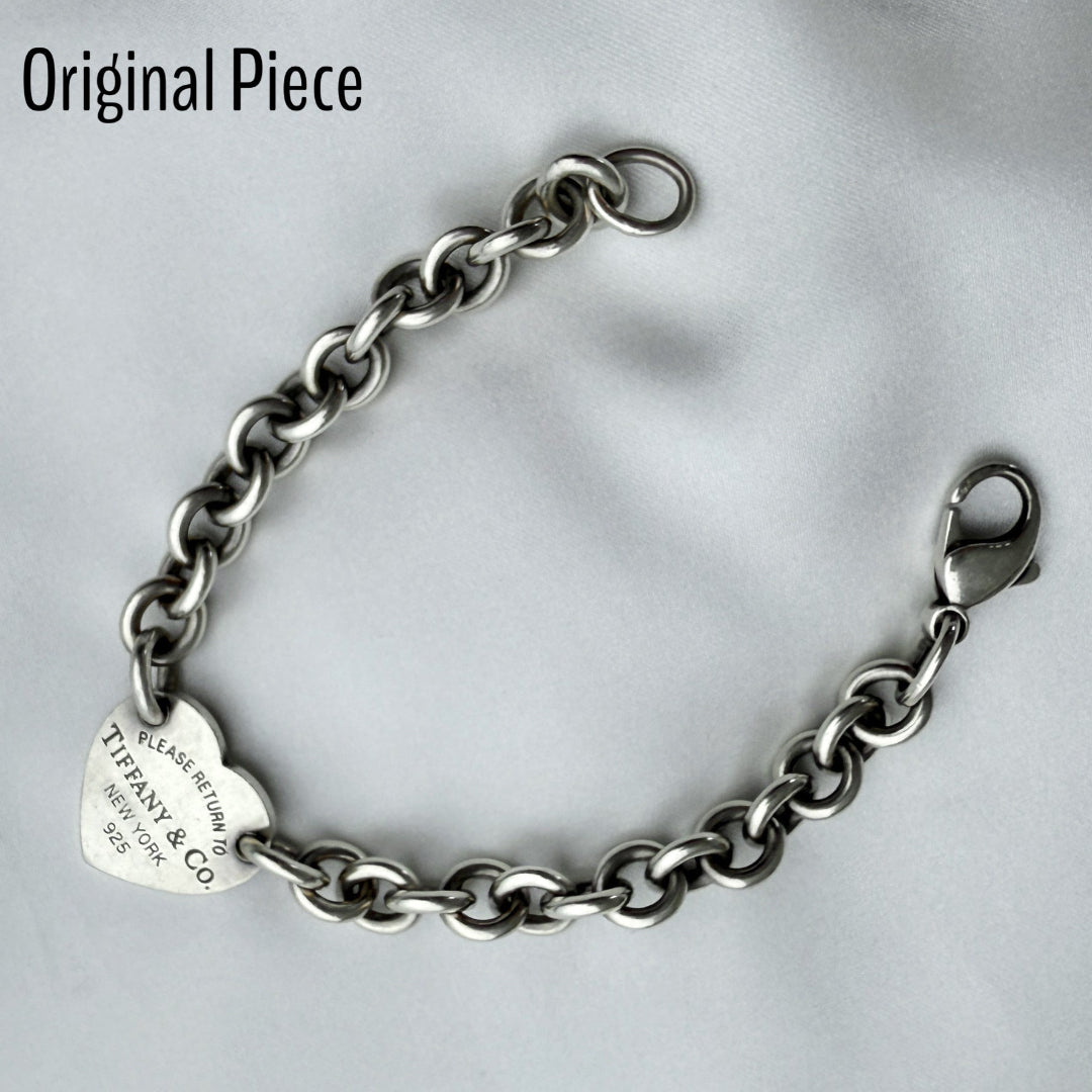 Silver Heart Charm Bracelet