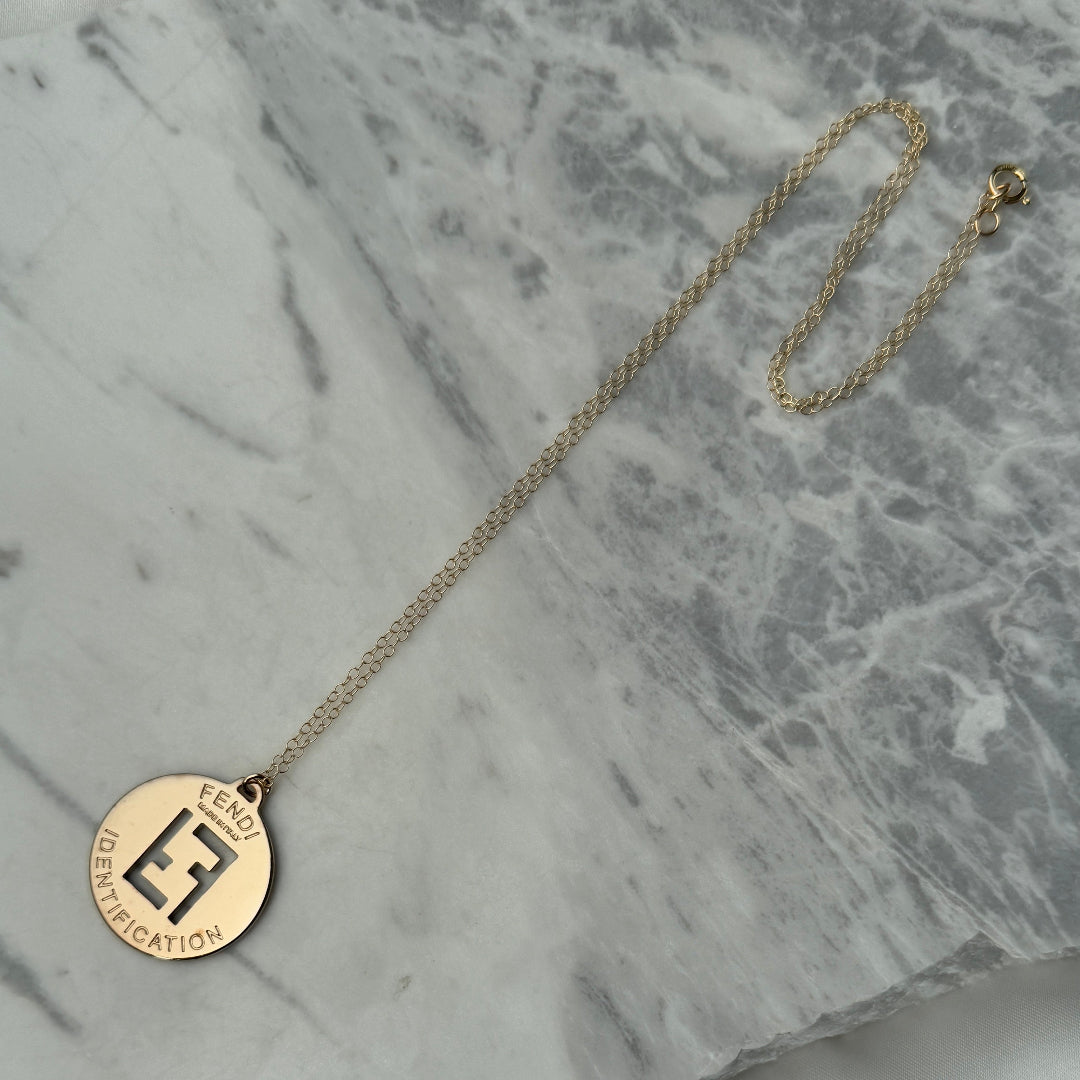 Light Gold Logo Necklace