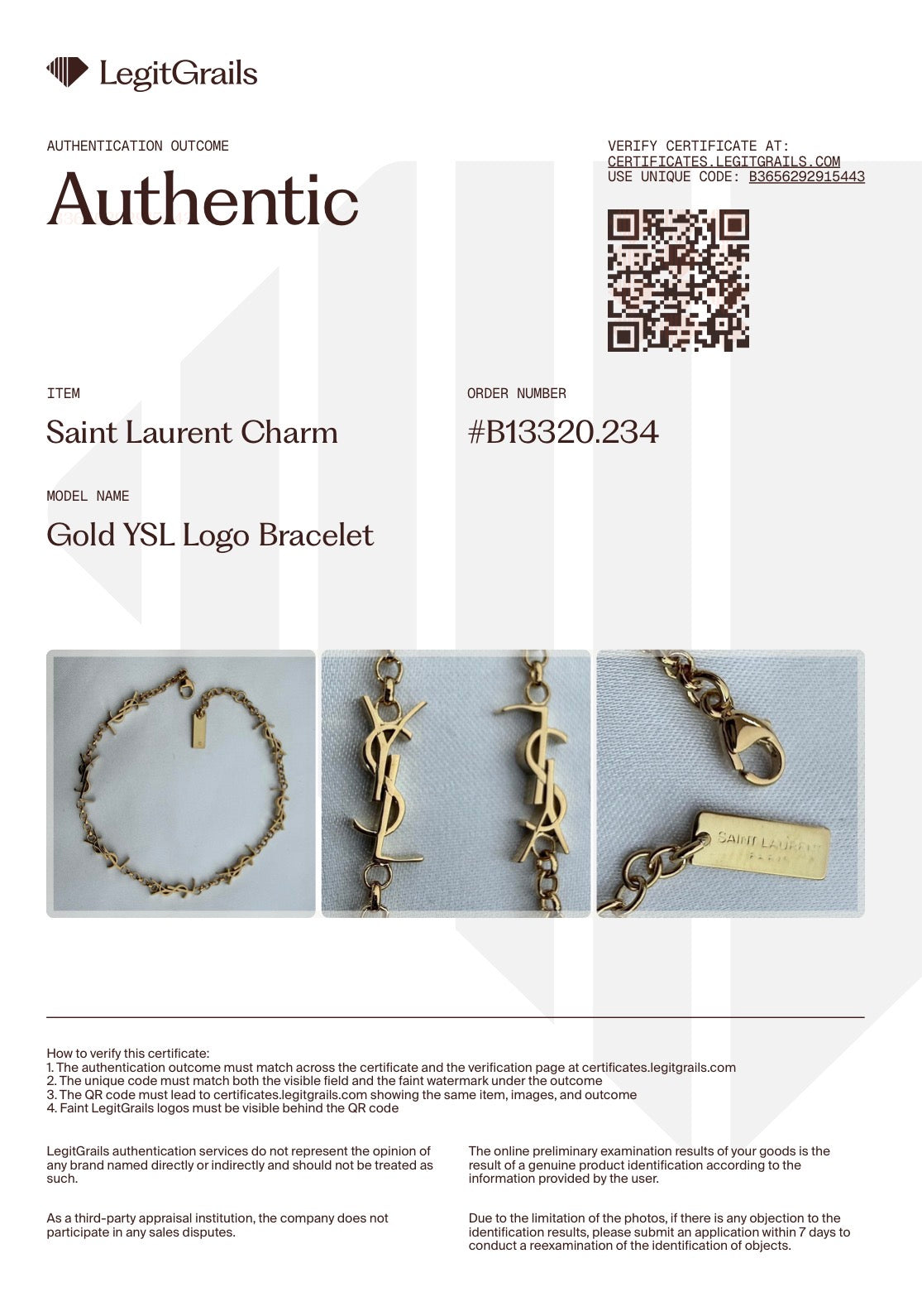 Gold Logo Bracelet