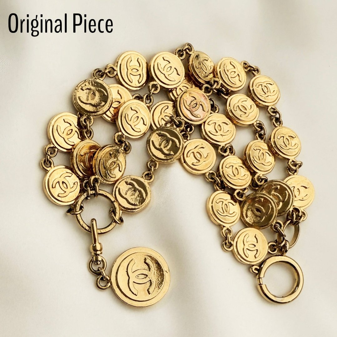 Large Gold Medallion Necklace