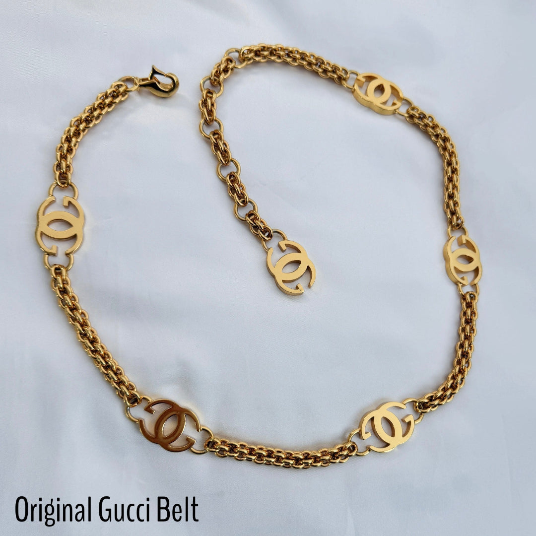 Statement Gold Logo Bracelet