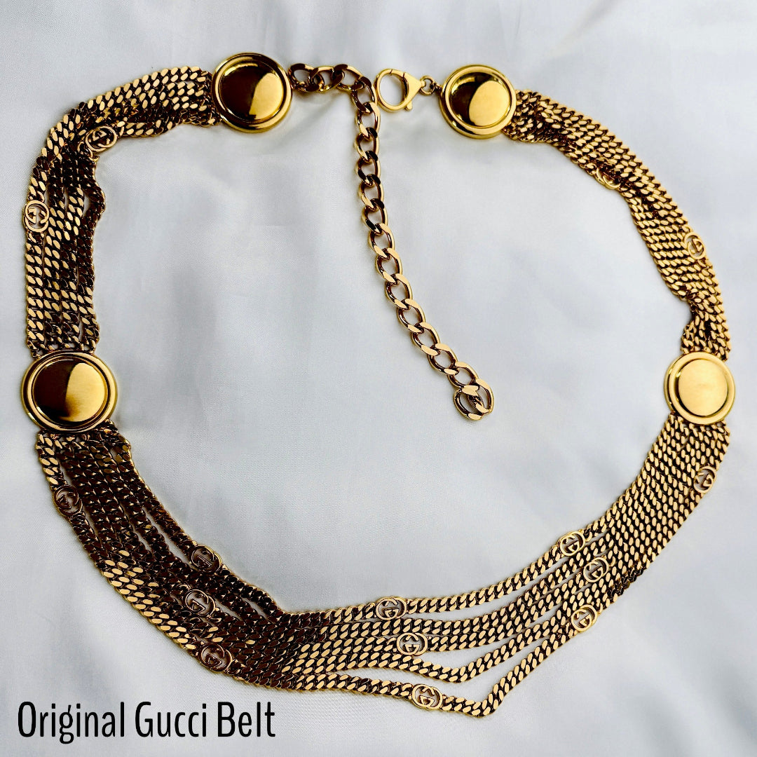 Small Gold Logo Cuban Choker