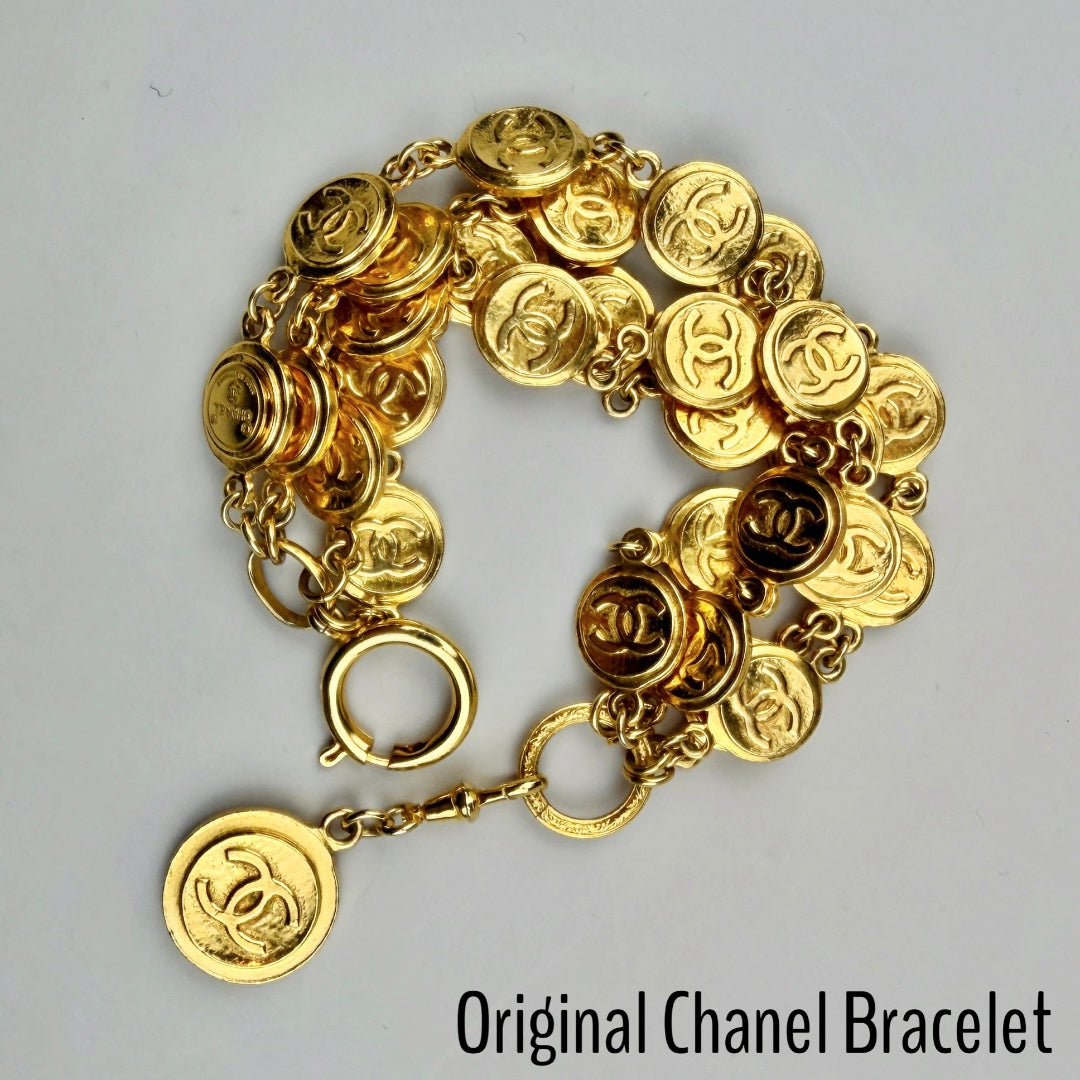 Gold Medallion Necklace with Pearl Drop