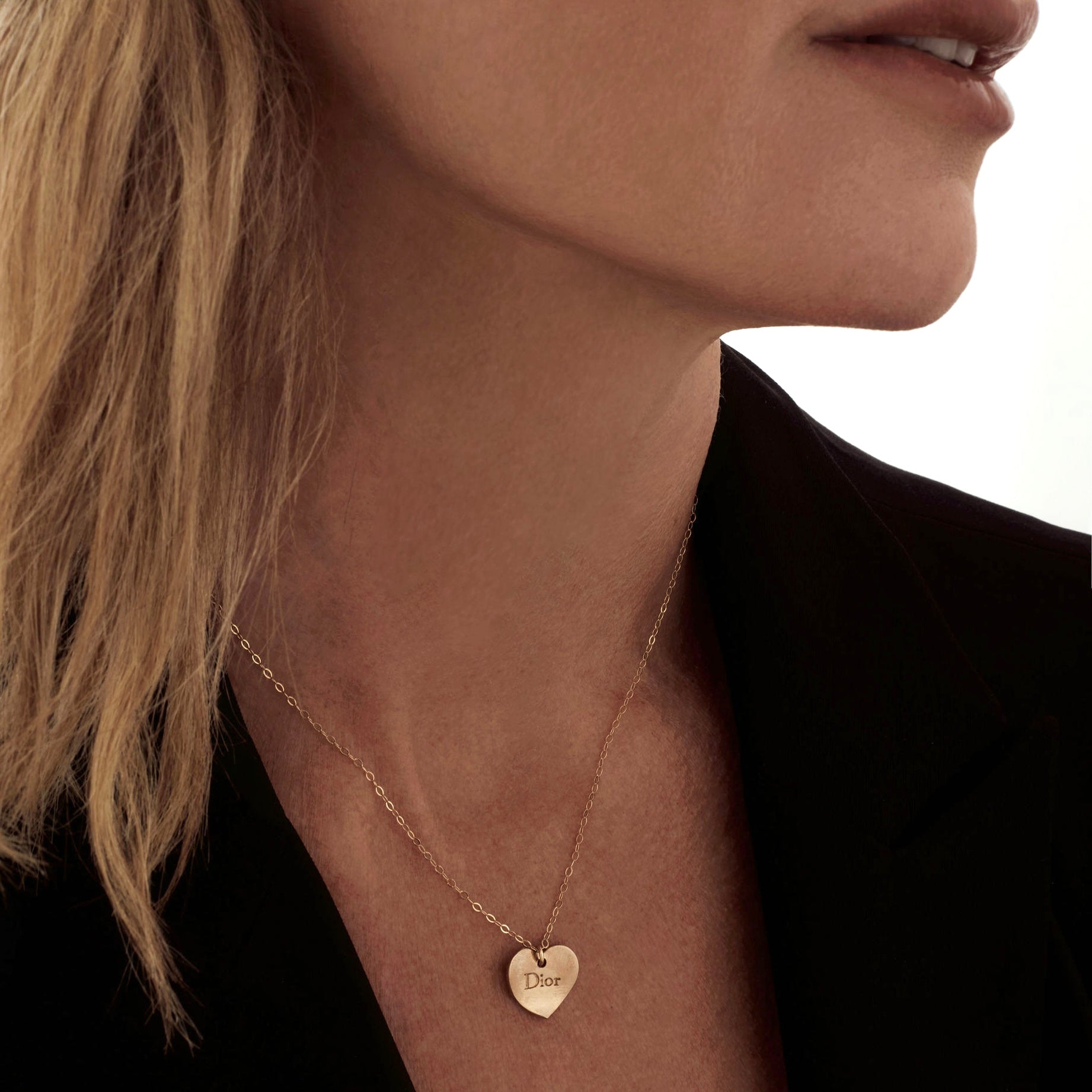 Gold Heart Pendant Necklace