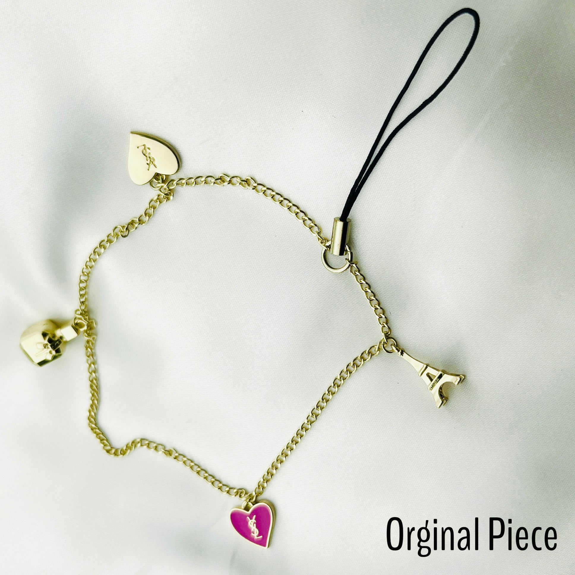 Pink & Gold Heart Logo Necklace