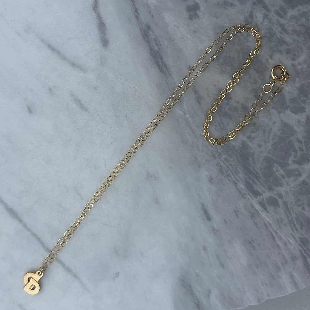 Mini Gold Logo Necklace