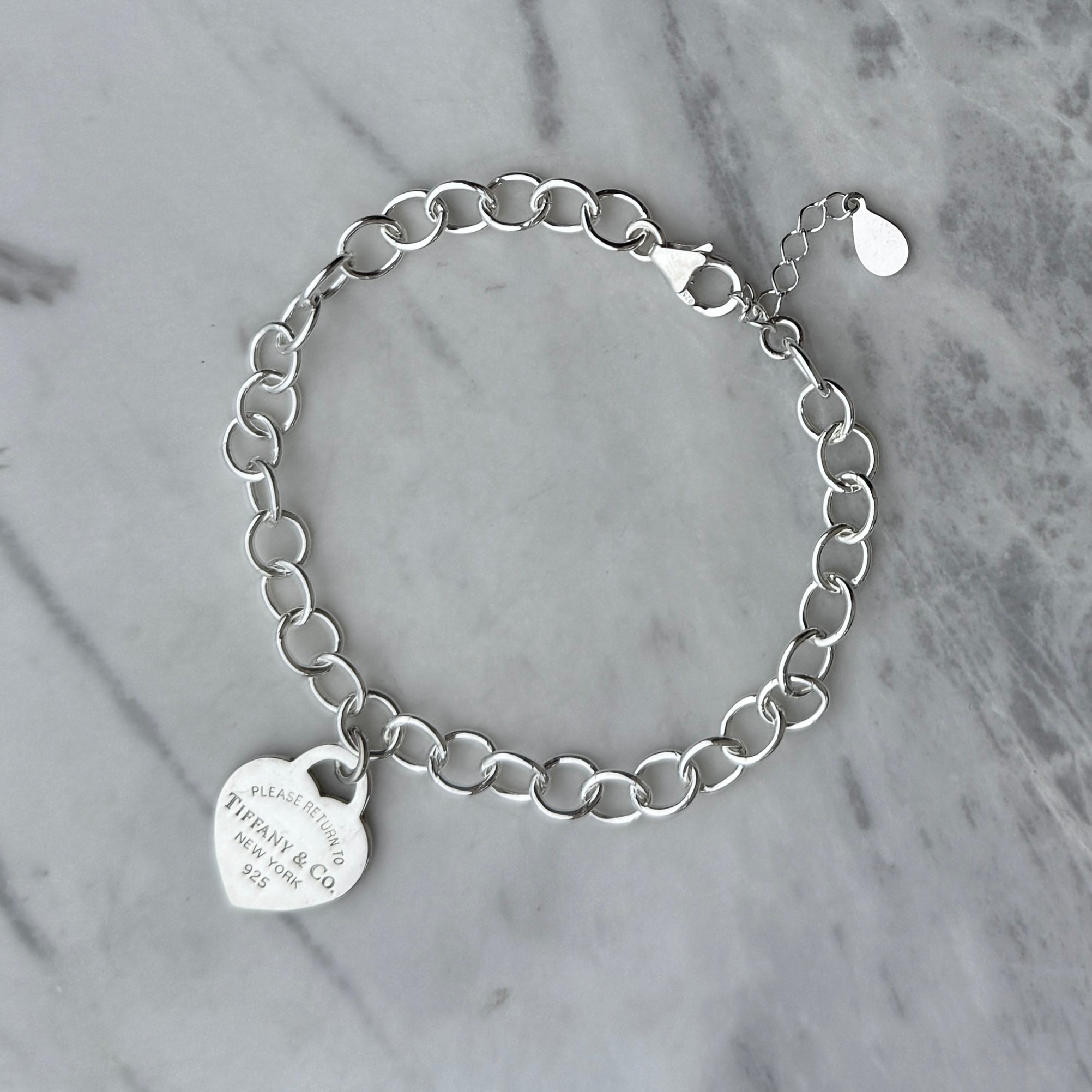 Small Silver Heart Bracelet