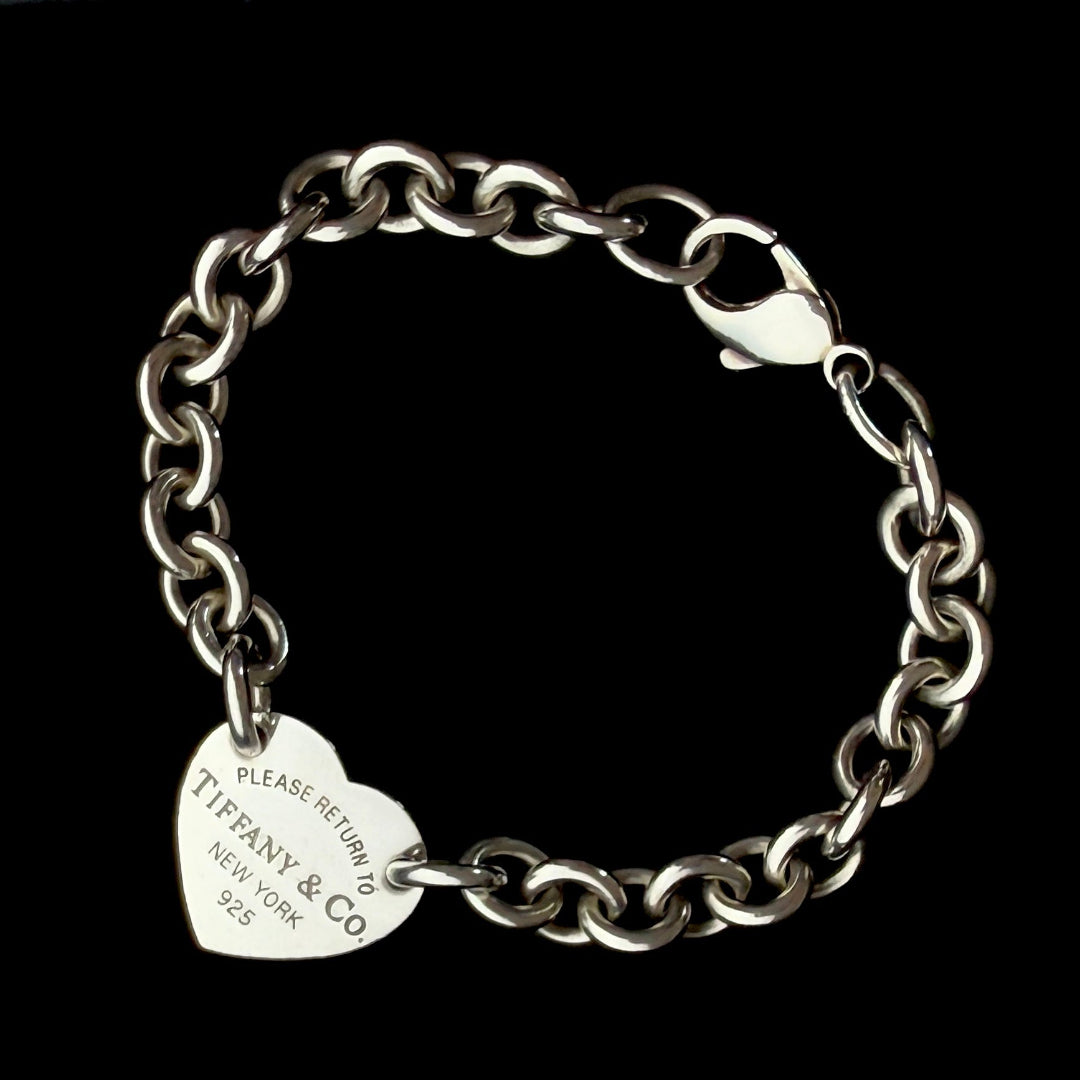 Silver Heart Charm Bracelet