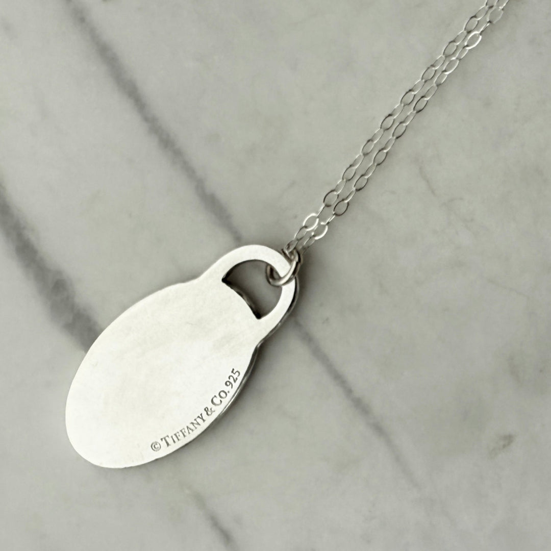 Silver Oval Necklace
