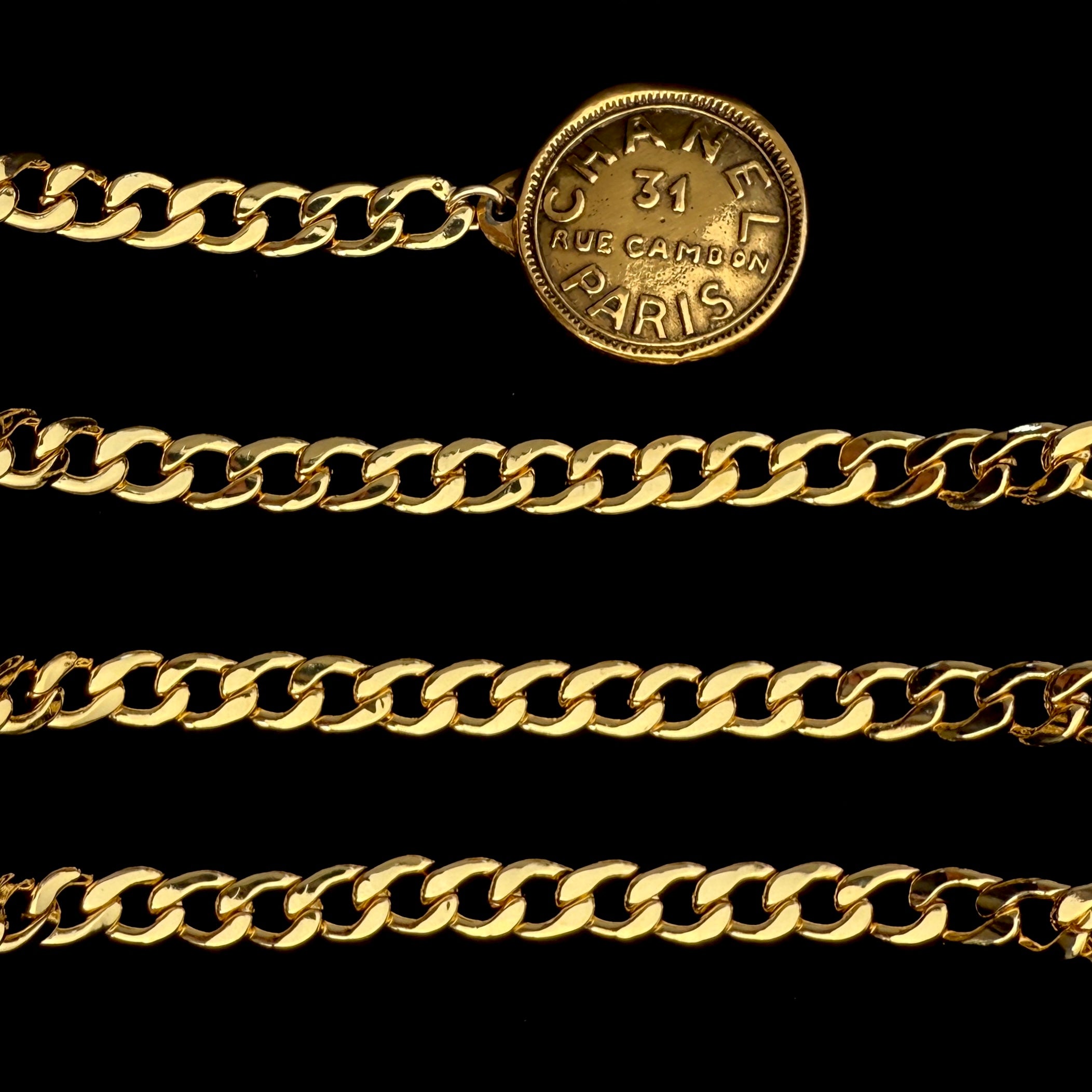 31 Rue Cambon Medallion Link Belt/Necklace