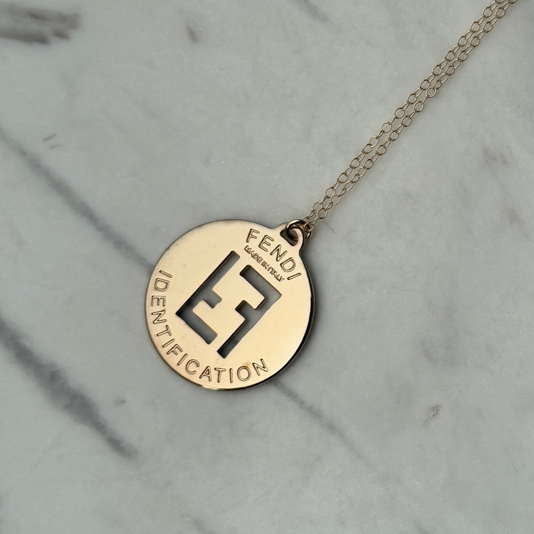 Light Gold Logo Necklace