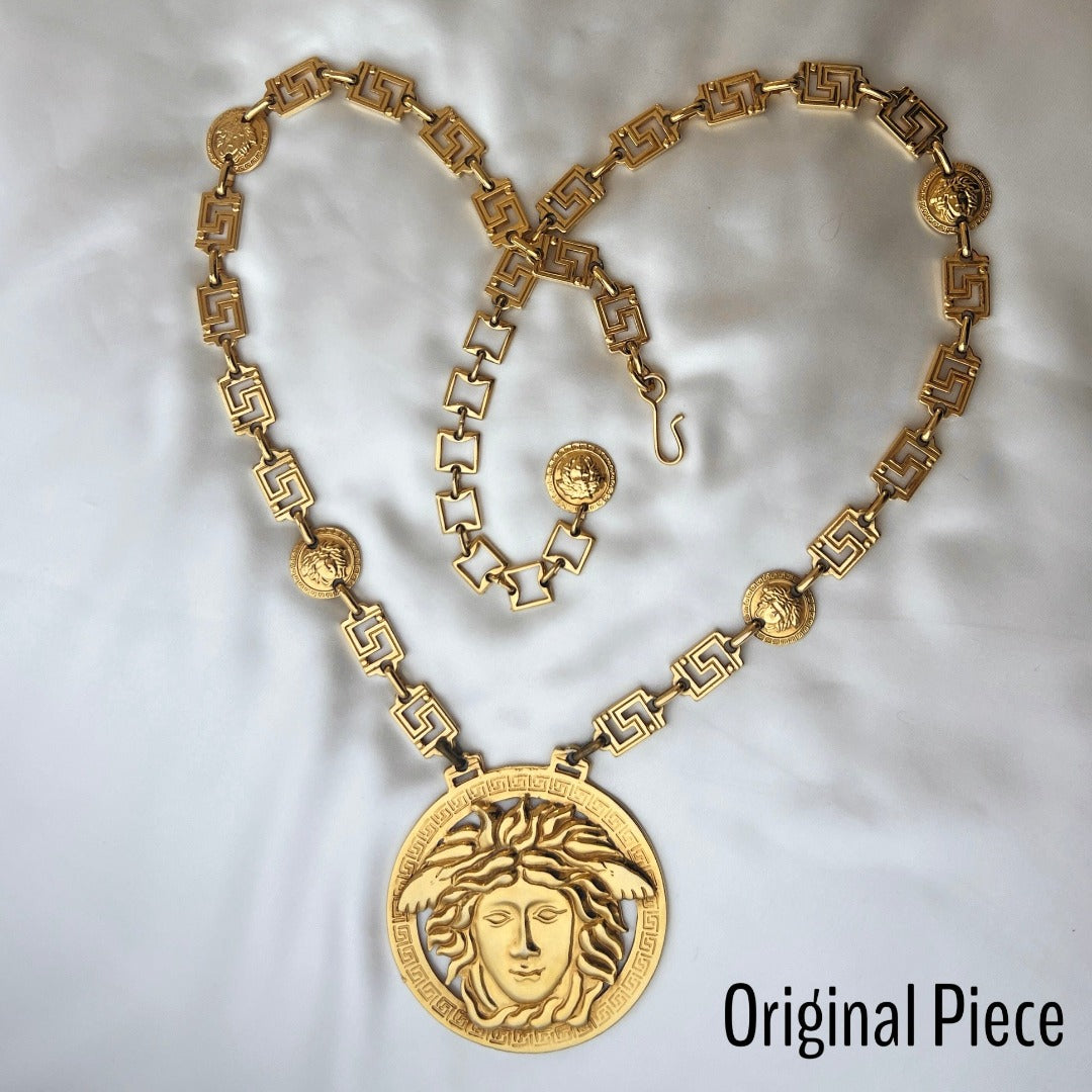 Gold Medusa Medallion Bracelet