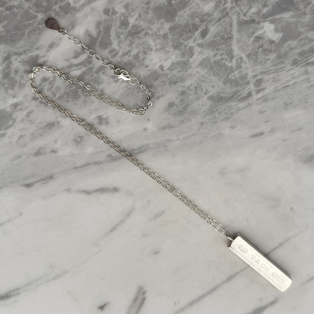 Silver Bar Necklace