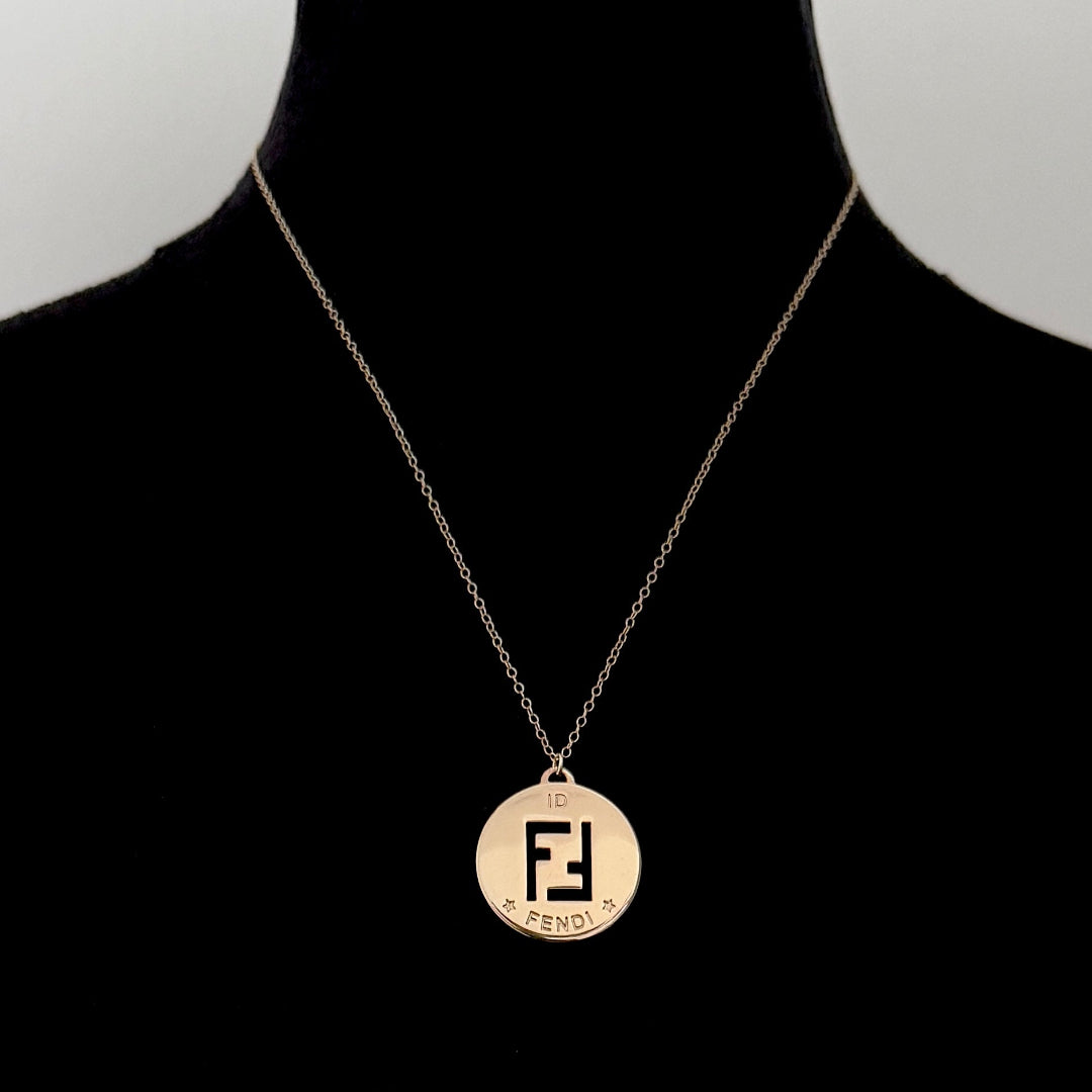 Light Gold Logo Necklace