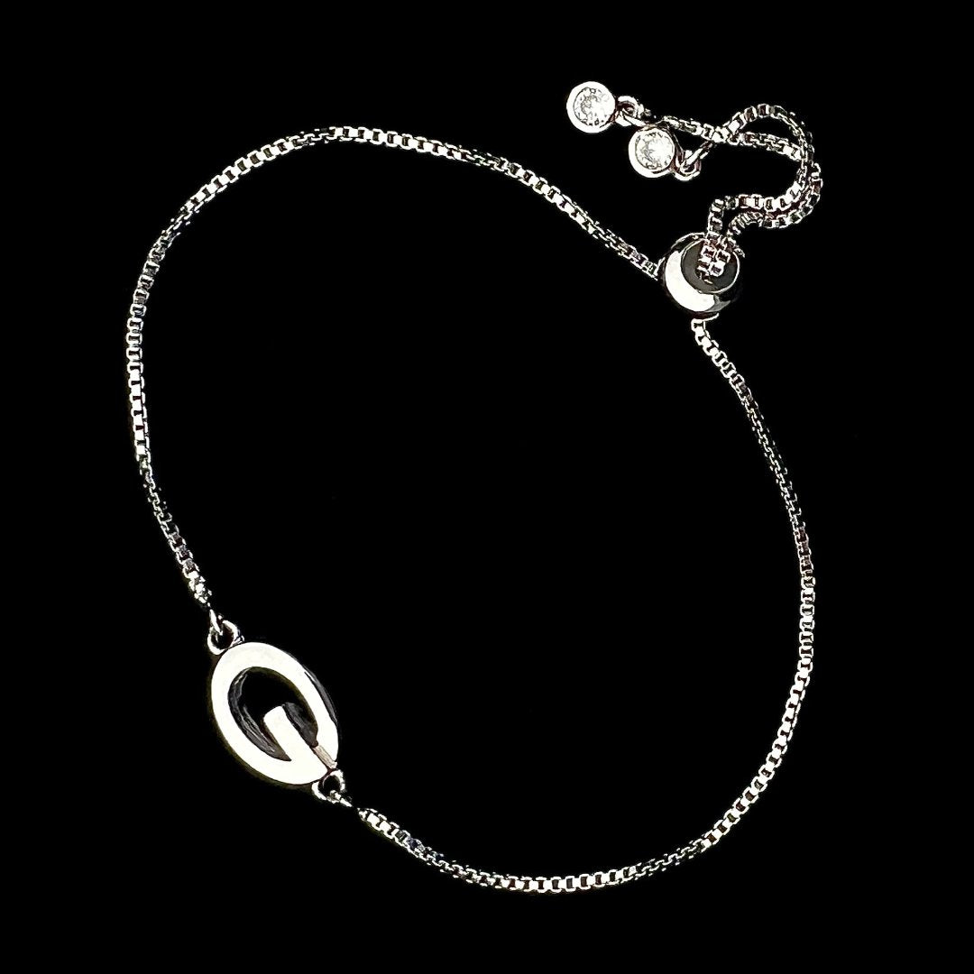 Silver Logo Box-Chain Bracelet