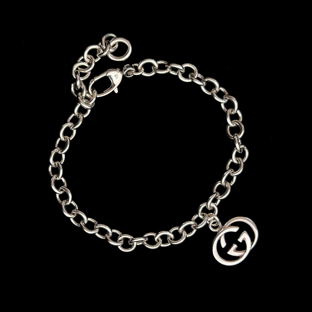 Silver Logo Bracelet