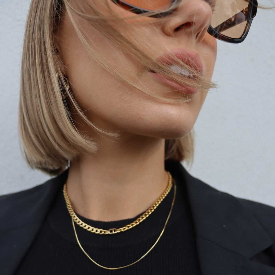 Small Gold Cuban Choker