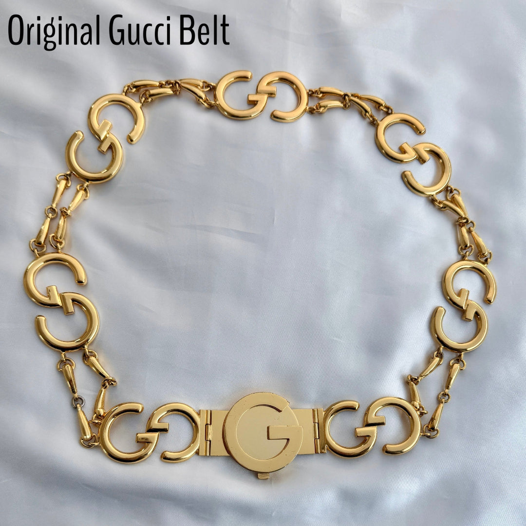 Gold Double Logo Belt