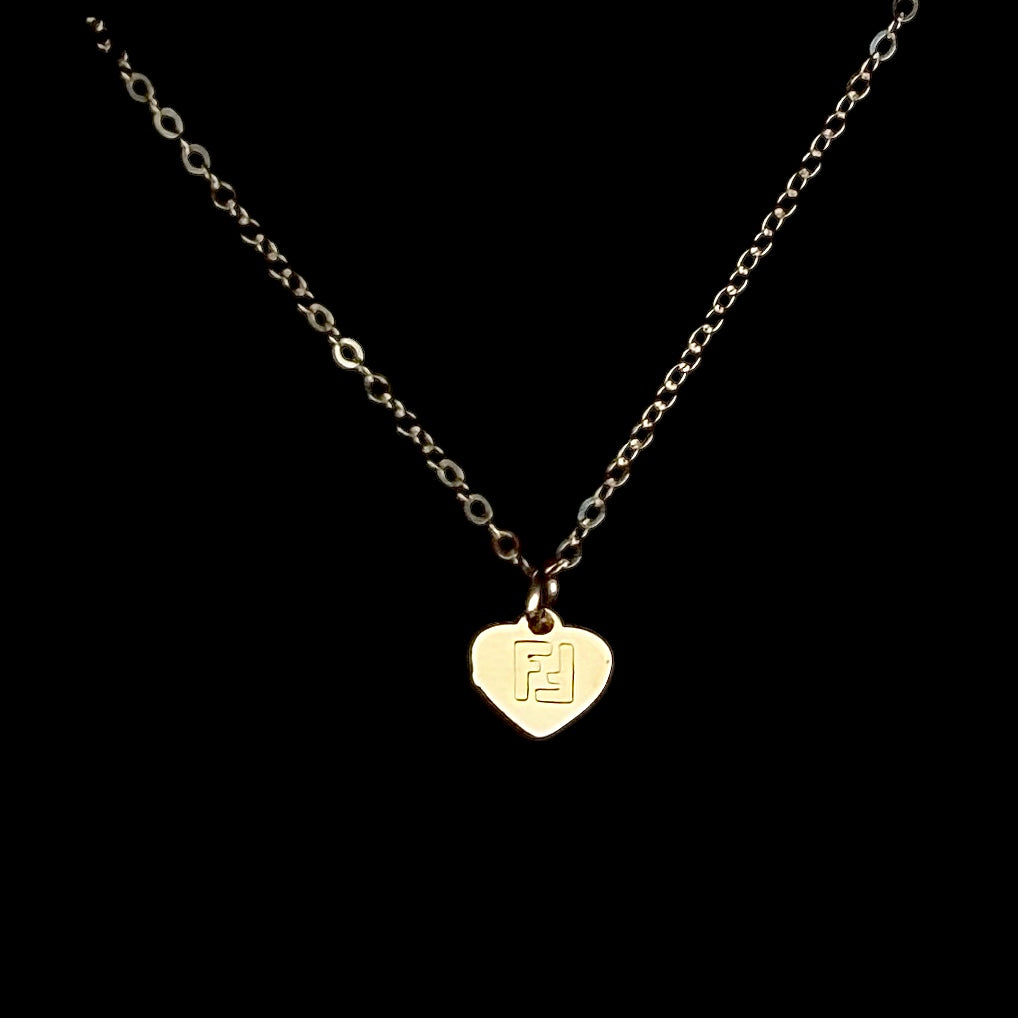 Mini Light Gold Heart Necklace