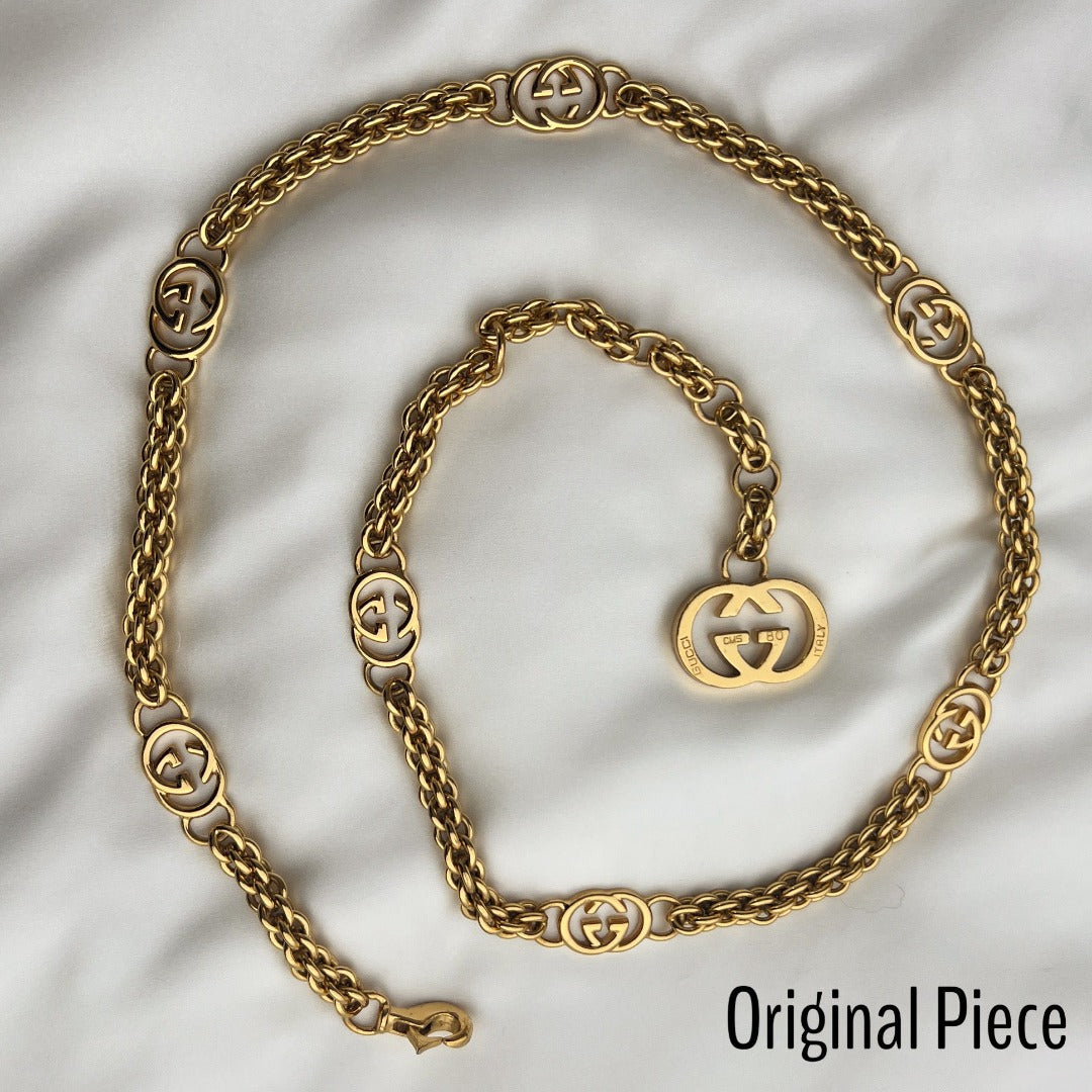 Large Gold Logo Choker