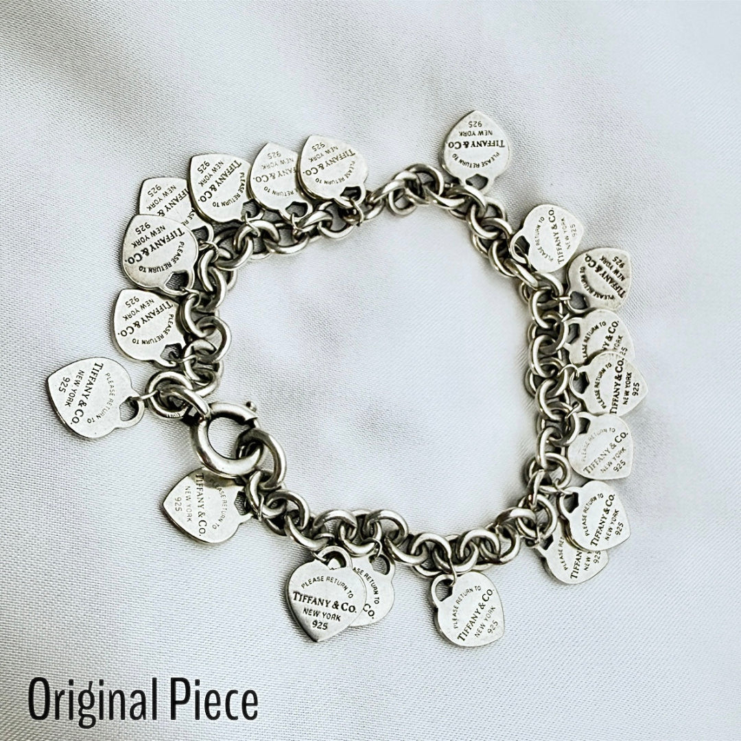 Mini Silver Heart Charm Necklace