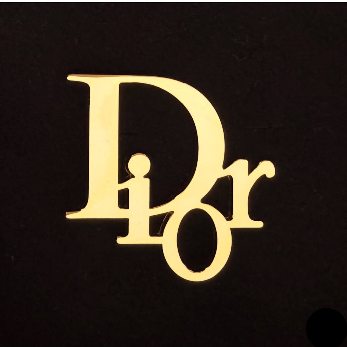 Gold Logo Brooch