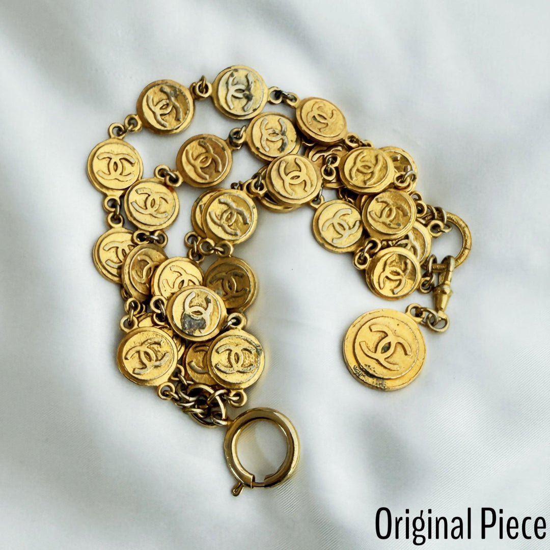 Gold Medallion Cuban Bracelet