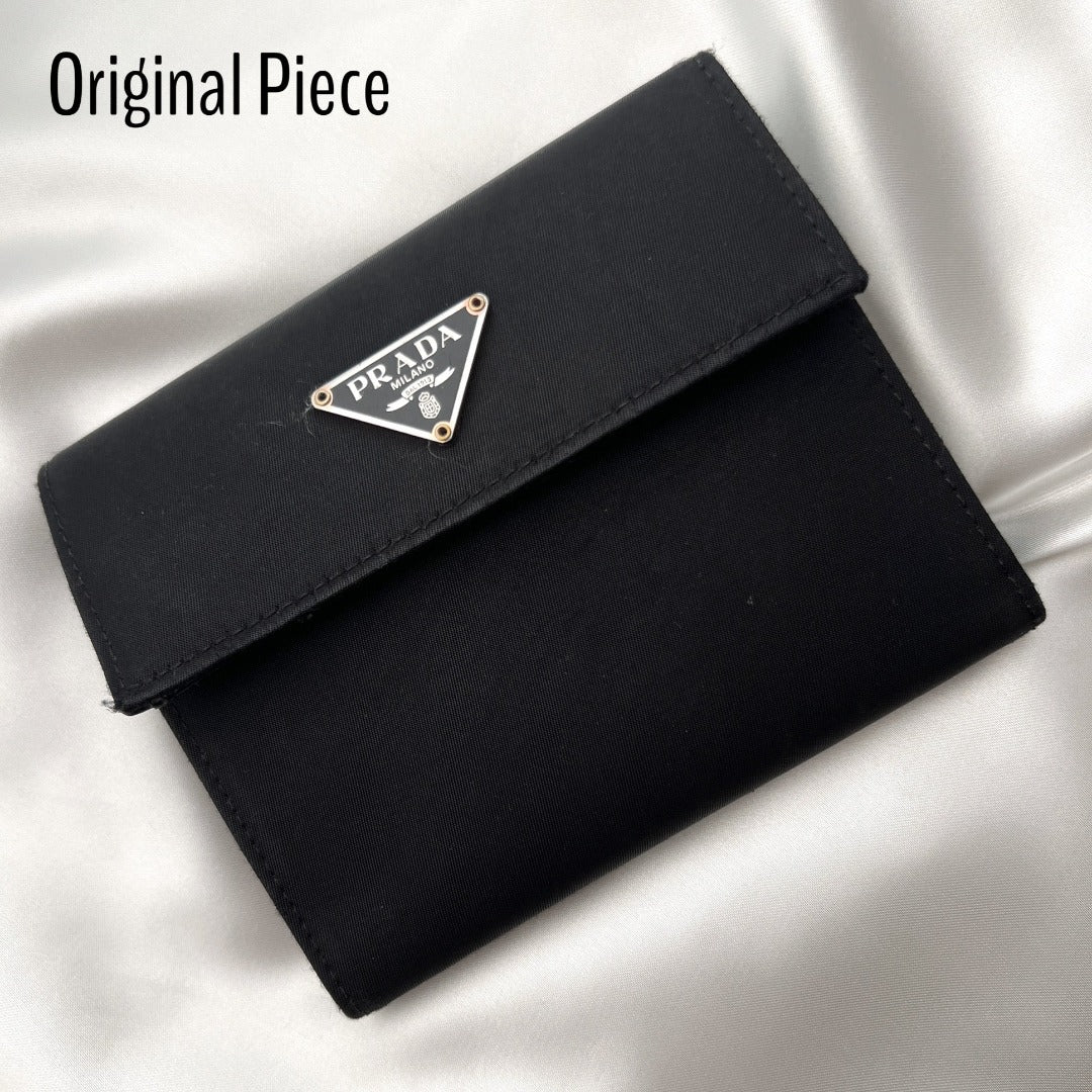 Small Black & Silver Triangular Logo Choker