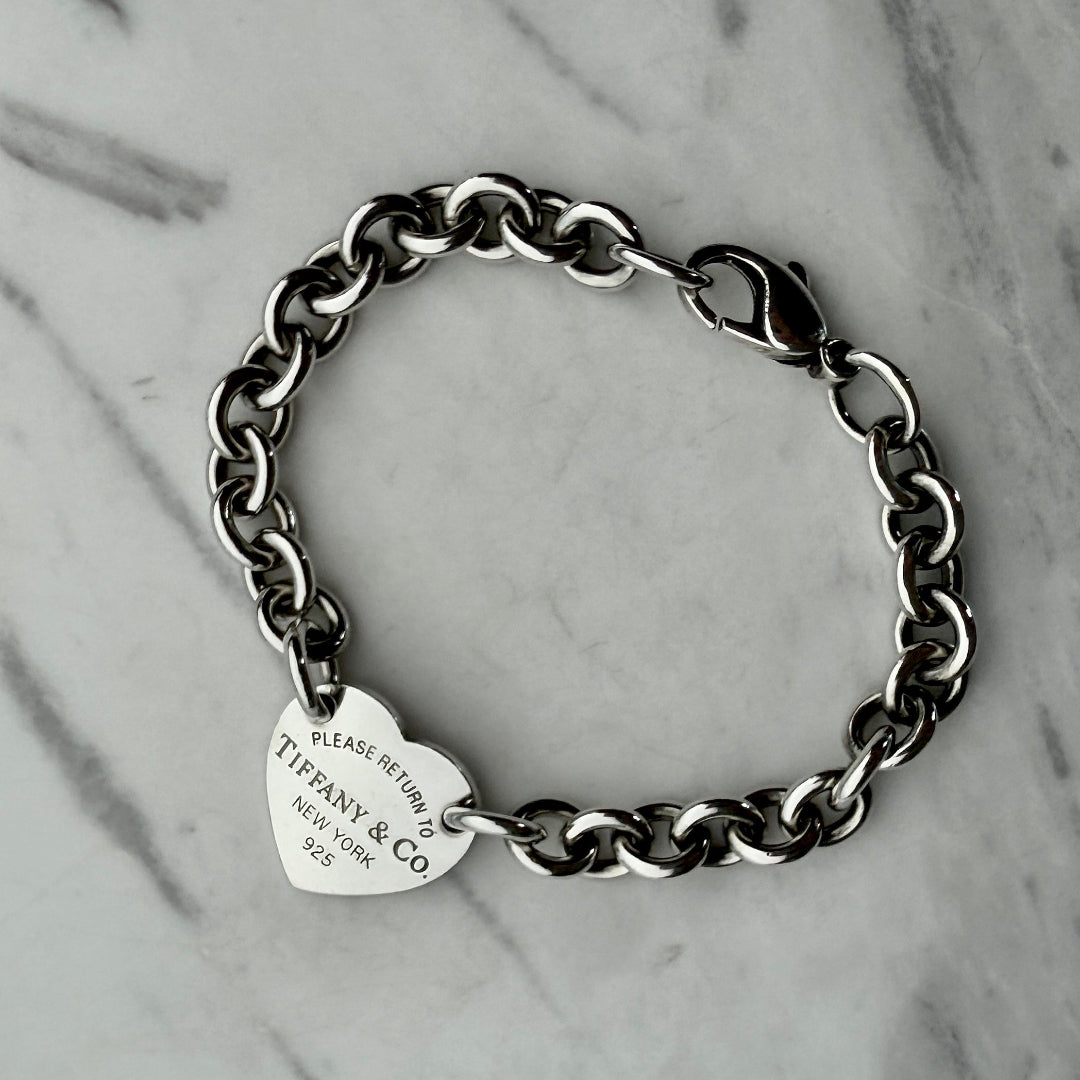 Silver Heart Charm Bracelet