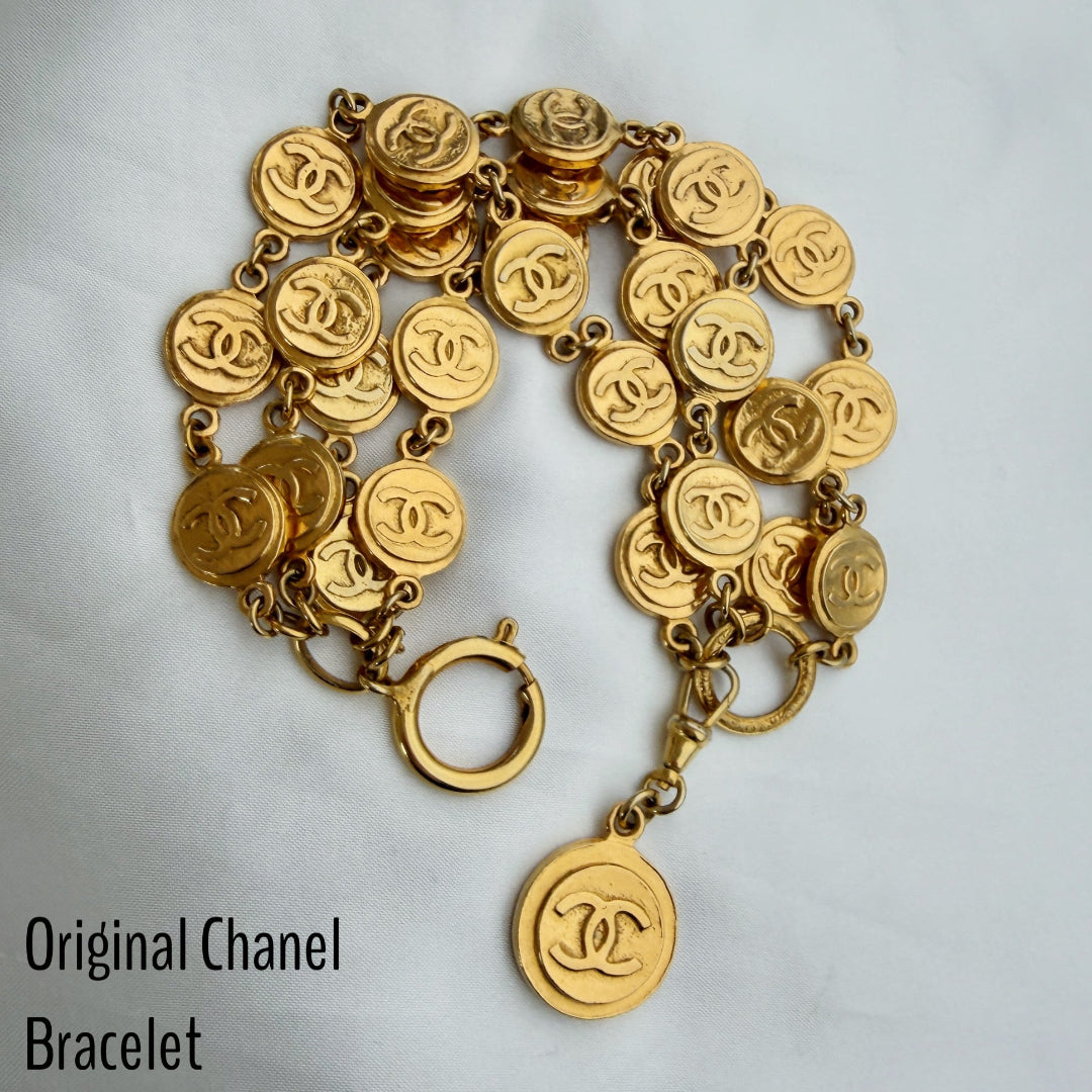 Gold Medallion Earrings with Pearl Drop