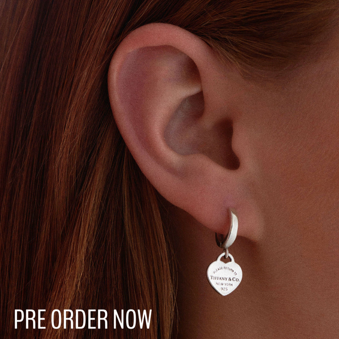 Mini Silver Heart Charm Earrings