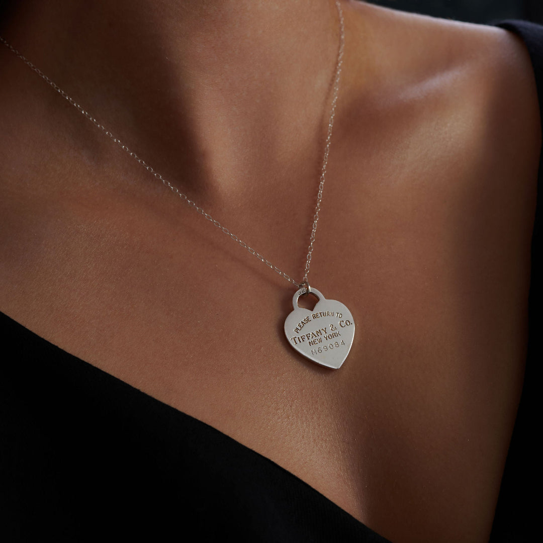 Silver Heart Charm Necklace