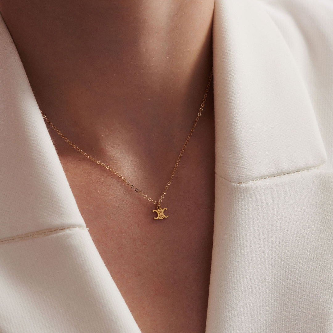 Mini Gold Logo Necklace