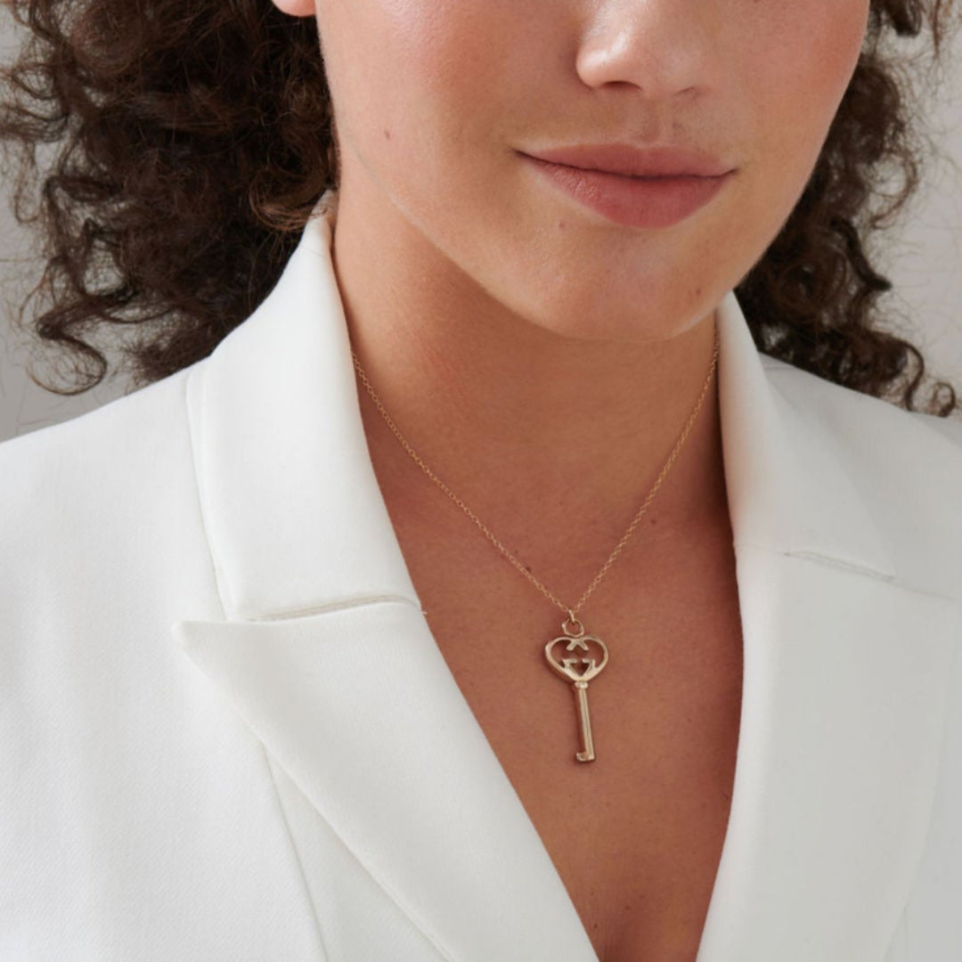 Heart Key Necklace