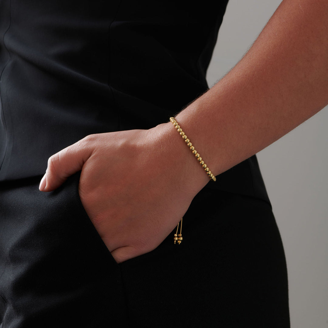 Gold Beaded Bracelet