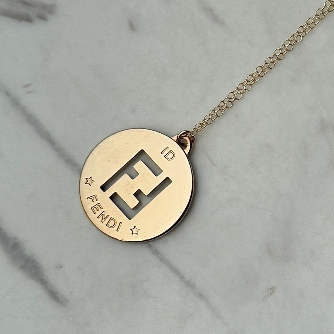 Light Gold Logo Necklace