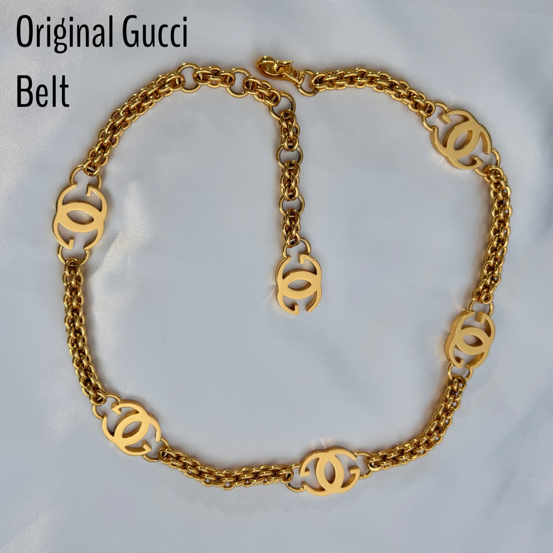 Large Gold Logo Necklace
