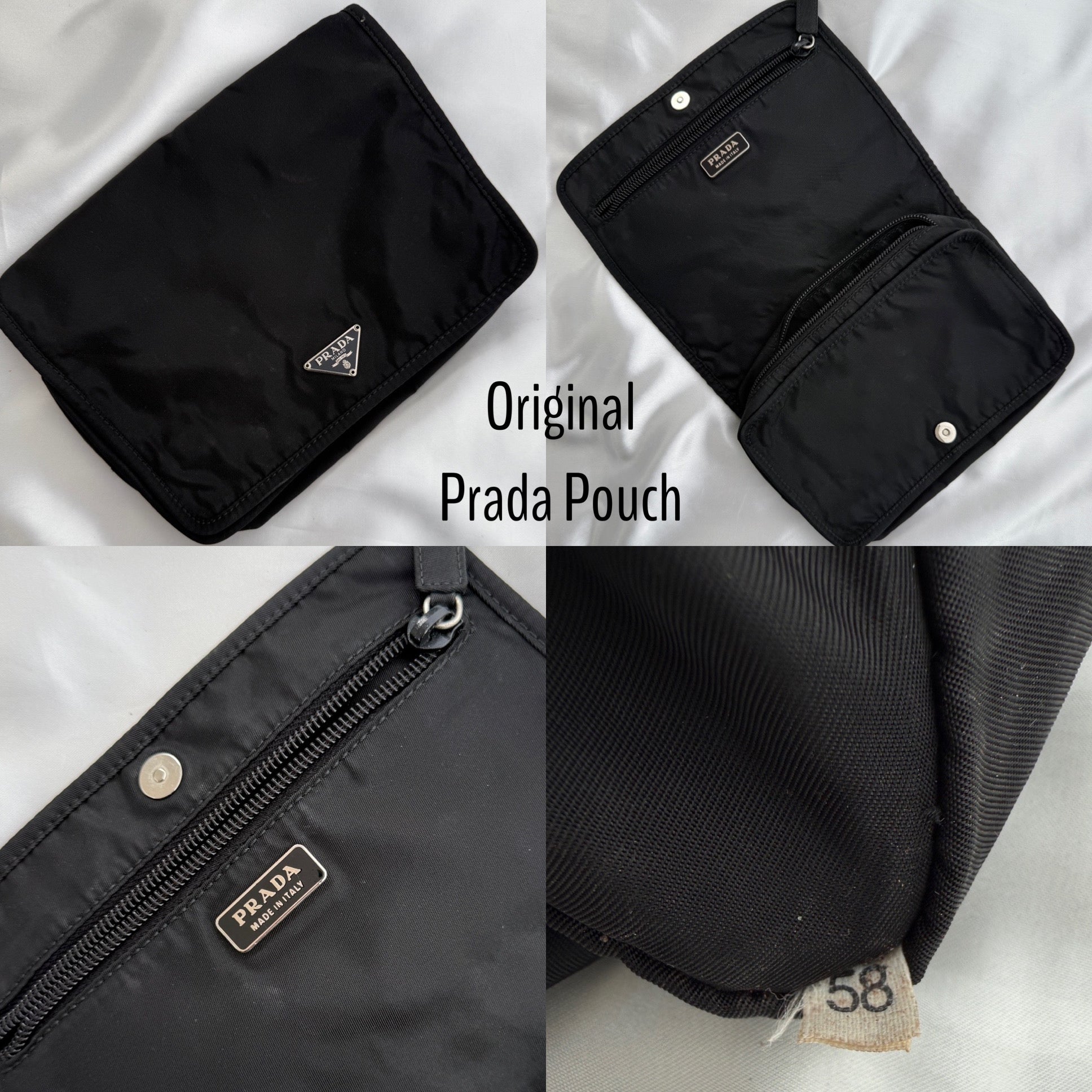 Triangular Black & Silver Logo Earrings