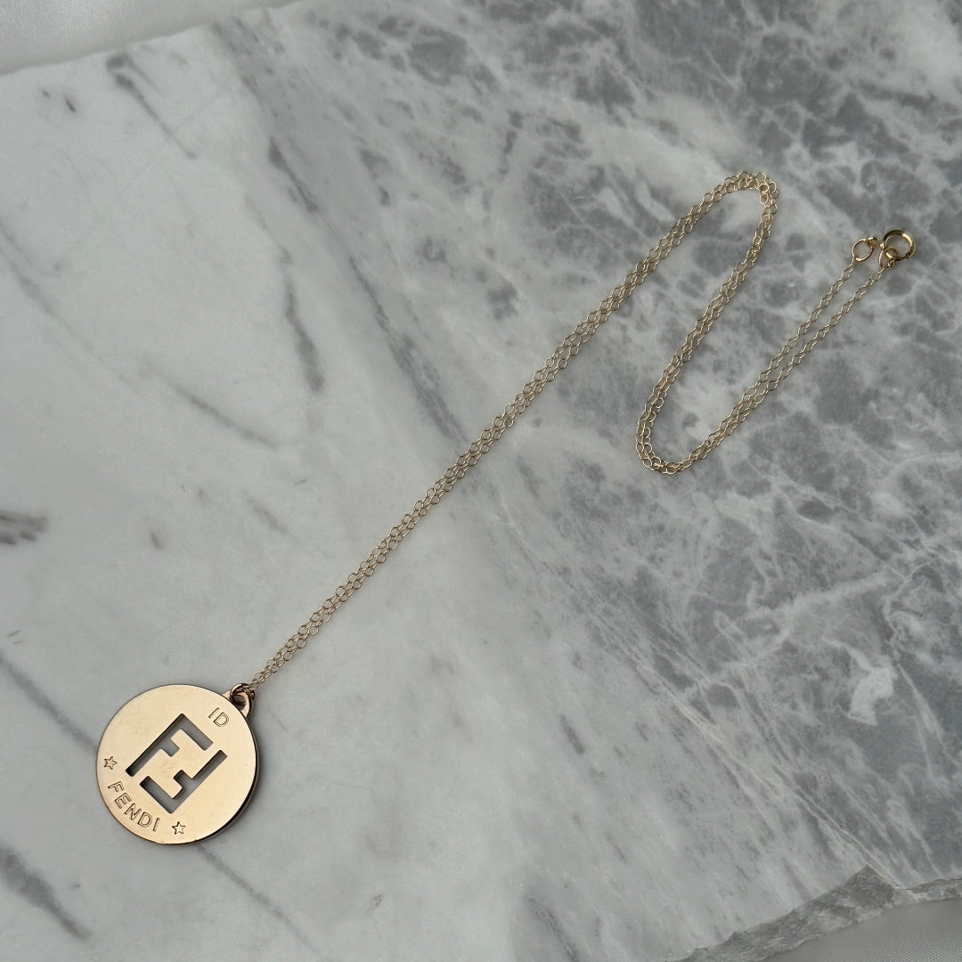 Light Gold Logo Necklace