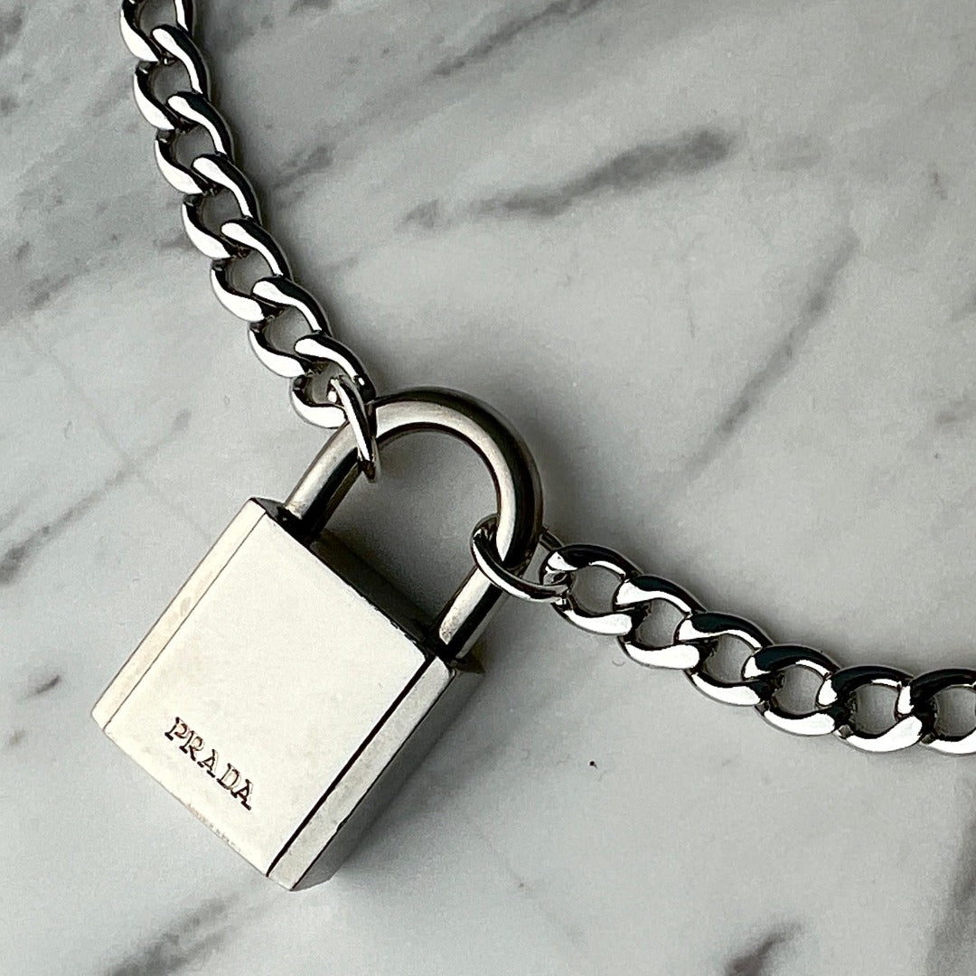 Silver Padlock Necklace