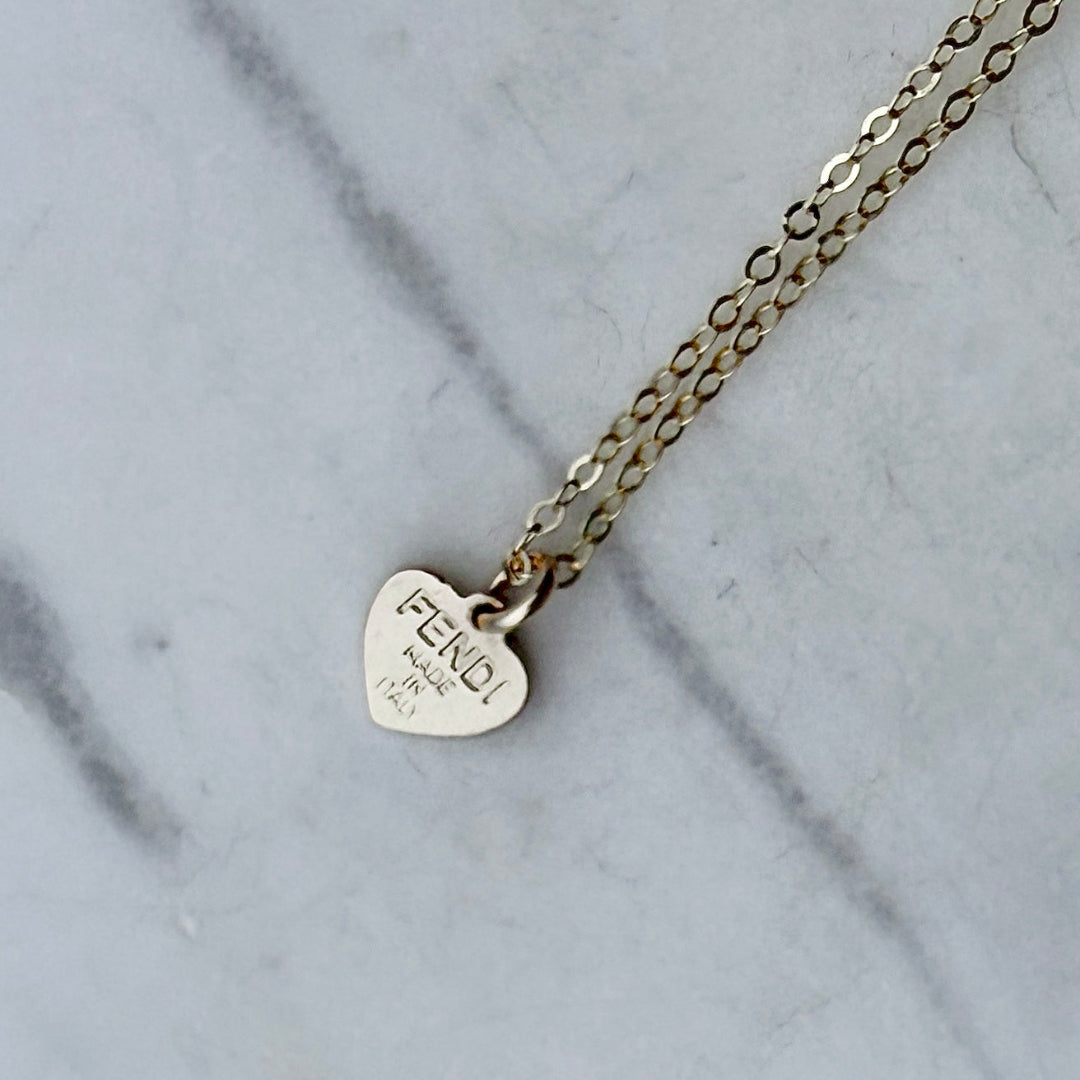 Mini Light Gold Heart Necklace