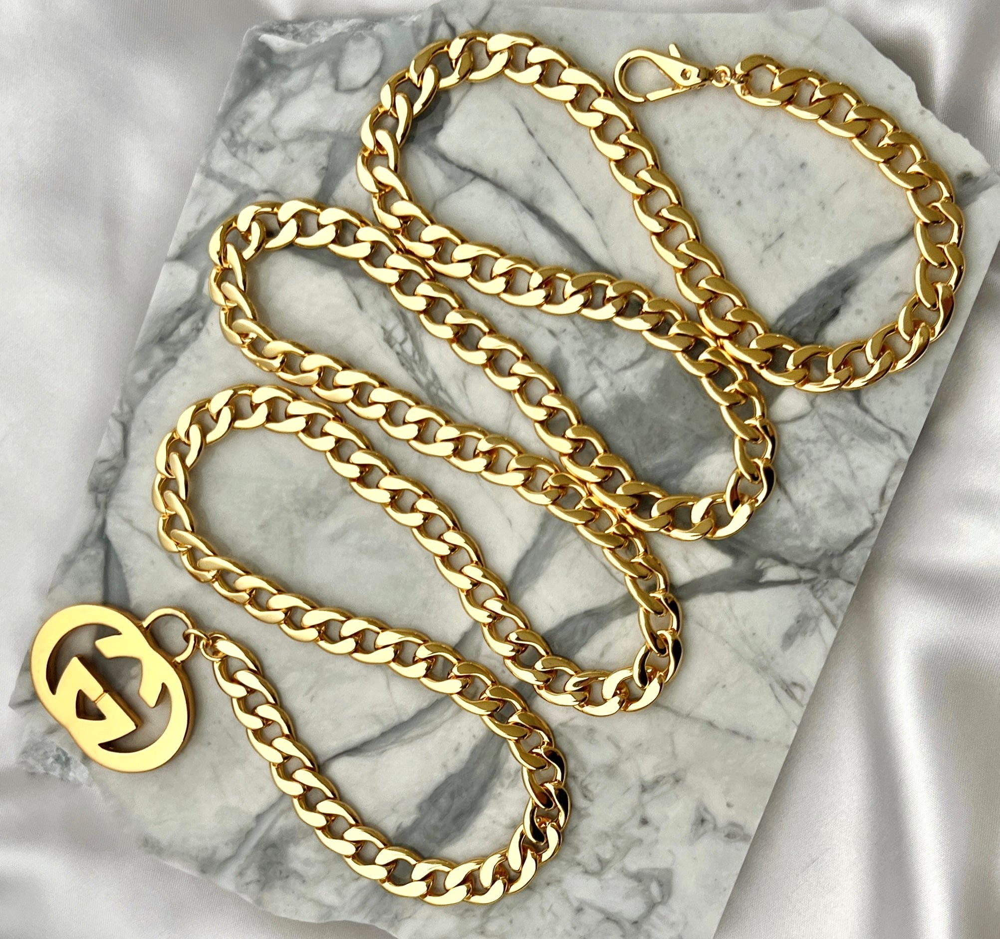 Gold Logo Belt