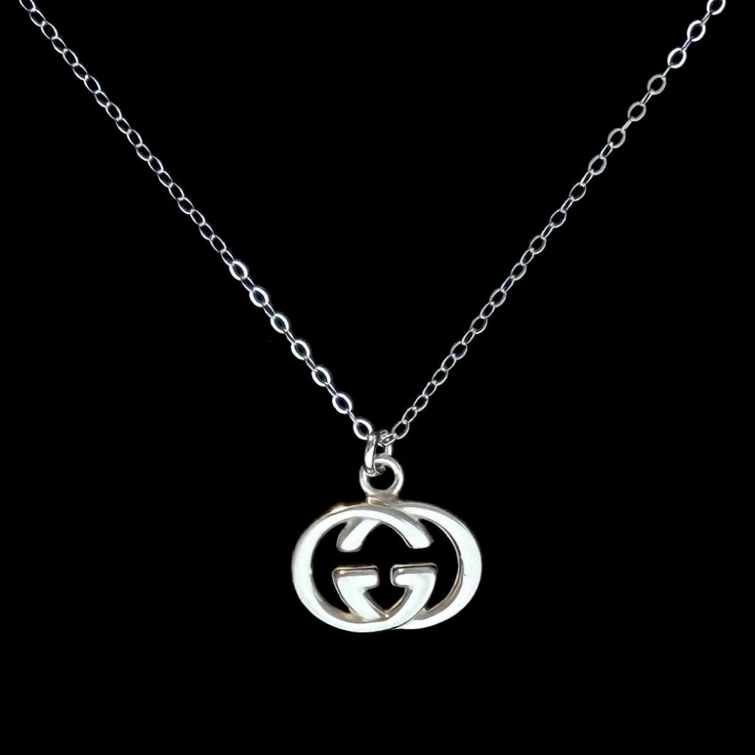 Sterling Silver Logo Necklace