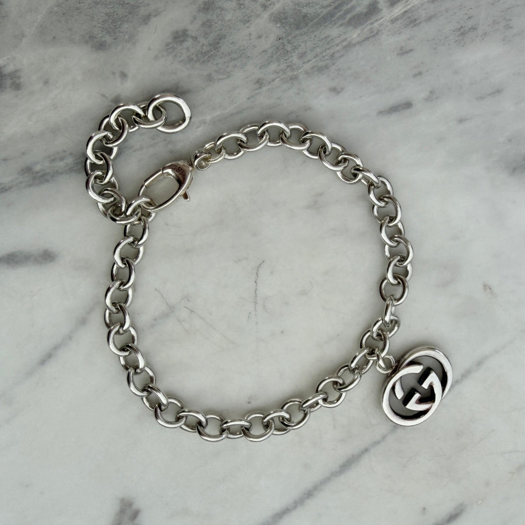 Silver Logo Bracelet