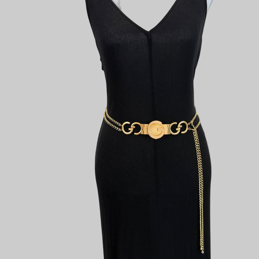 Statement Gold Logo Belt