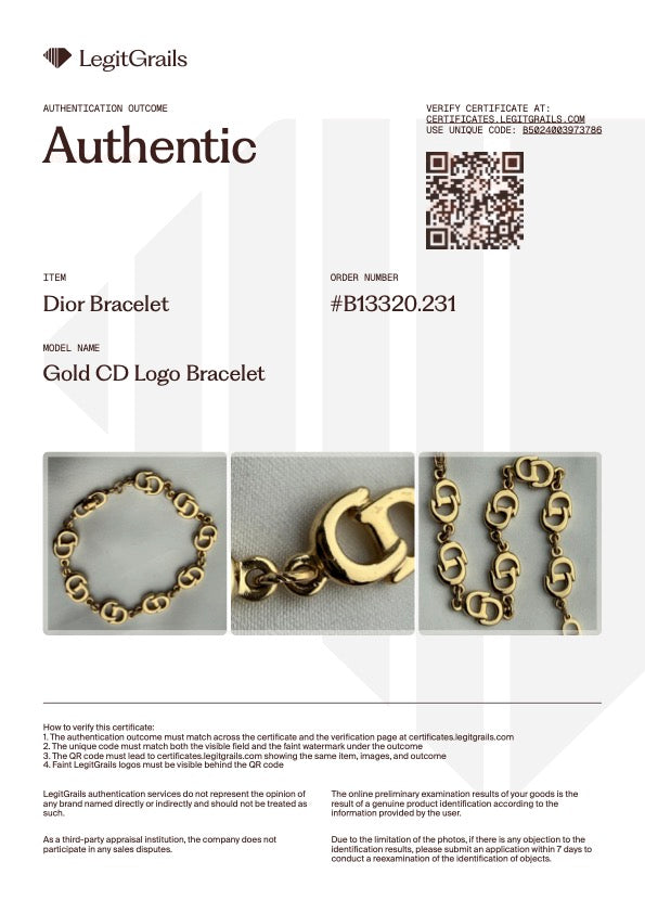 Gold Logo Cuban Bracelet
