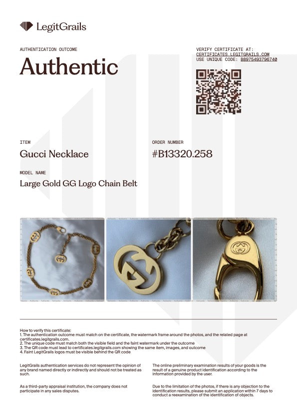 Gold Logo Belt